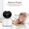 1080p WiFi Baby Monitor with Temperature Sensor, EU Plug - White
