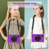 For Xiaomi Redmi Pad SE 8.7 Rotatable Holder Silicone Hybrid PC Tablet Case with Shoulder Strap(Purple)