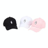 Adjustable Small Hand Embroidery Pattern Sunshade Baseball Cap, Size:M56-58cm(White)