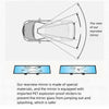 3R 3R-123 Car Suction Cup Curved Wide Angle Rear View Mirror
