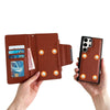 For Samsung Galaxy S25 Ultra 5G Multifunctional 7-Card Wallet Leather Phone Case(Brown)