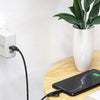 IVON CA51 2.4A USB to 8 Pin + Micro USB 2 in 1 Charging Sync Data Cable, Length: 1m(Silver)