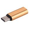 8 Pin Female to USB-C / Type-C Male Metal Shell Adapter(Gold)