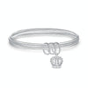 Women Closed Solid Three Rings Bracelet, Size: Z104 62mm