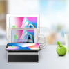 UD09 4 USB Ports Qi Standard Wireless Charger Phone Desktop Stand Holder, EU Plug