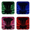 Retractable Portable Travel Toilet Collapsible Stool for Outdoors Fishing Camping With Light Black