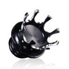 Motorcycle CNC Aluminum Alloy Crown Fuel Tank Cap Suitable For Harley 883 / XL / 1200 / 48 / 72(Black and White)