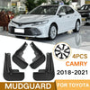 For Toyota Camry 2018-2021 4pcs/Set Car Auto Soft Plastic Splash Flaps Fender Guard