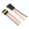 10pcs 5P Car Waterproof Plug Car Connector Plug-In, Length10cm
