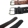 Black Leather Dog Collar, Large (4.5x58.5cm) - Durable & Comfortable
