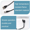 BNC Male to 2x Female Splitter Cable, 0.42m, Black