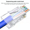 10pcs /Pack Cat6e Unshielded Pass Through RJ45 Connector Modular Plug