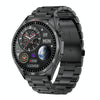 LEMFO GTS4/LT09 1.5 inch IP67 Fitness Wellness Smart Watch Support Bluetooth Call / Sleep / Blood Oxygen / Heart Rate Health Monitor, Steel Strap(Balck)