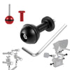 Ball Head Adapter Adjustable Screw Fixed Mount  Camera Underwater Diving Photography Lights Bracket(1/4 Inch Red)