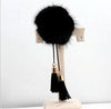 Fur Ball Brooch Chain Tassel Brooch For Women(Gold)