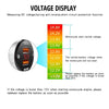 WUPP ZH-975A3 Motorcycle Aluminum Alloy Waterproof Mobile Phone Double QC3.0 Quick Charging Charger with Voltmeter(Silver)