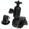 360 Degrees Rotation Bicycle Motorcycle Holder Handlebar Mount with Screw & Tripod Adapter for PULUZ Action Sports Cameras Jaws Flex Clamp Mount for GoPro, Insta360, DJI and Other Action Cameras