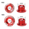 ENLEE M20 Aluminum Crank Cover For Bicycle Discs For IXF Crank Accessories(Red)
