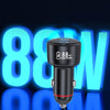 88W Vehicle Mini Fast Charging Charger Car One To Two Cigarette Lighter