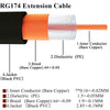 20cm Fakra B Male to Fakra B Male Extension Cable
