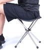 Outdoor Retractable Portable Stainless Steel Stool Camping Beach Fishing Folding Chair, Spec: L