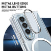 For Samsung Galaxy Z Fold4 lce Folding Series MagSafe Integrated Clear PC Phone Case(Silver)