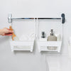 Household Bathroom Hanging Drainage Hanger Kitchen Multifunctional Stackable Basket(White)