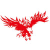 D-733 Eagle Pattern Car Modified Hood Decorative Sticker(Red)