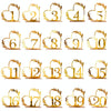 Acrylic Home Decor Wedding Digital Dinning Table Number Plate Seat Sign DIY Mirror Table Setting, Number: 5