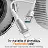 JOYROOM S-A51 Cutting-Edge Series 3A Fast Charging Data Cable, USB-A to 8 Pin Cable, Length: 1.2m(Light Gray)