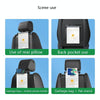 Car Storage Garbage Bag Bracket Car Mobile Phone Tablet Rear Pillow Holder(Titanium Gray)