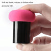 8 PCS Mushroom Head Puff Round Head Small Mushroom With Handle Puff Makeup Sponge Puff(Skin Color)