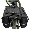 Outdoor Bicycle Motorcycle Mountain Bike Rear Pack Bag After Riding Shelf Bag(Orange Edge)