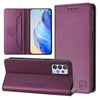For Samsung Galaxy A32 5G / M32 5G RC01 Dual-Folded Magnetic Suction RFID Leather Phone Case(Violet)