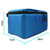 Water-resistant DSLR Padded insert Case Waterproof Zipper Removable Partition Camera Bags(Blue)