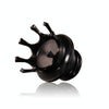 Motorcycle CNC Aluminum Alloy Crown Fuel Tank Cap Suitable For Harley 883 / XL / 1200 / 48 / 72(Black)