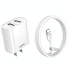 REMAX RP-U35 Jane Series 2.1A Dual USB Port Fast Charger Set, Cable:Micro USB(CN Plug)