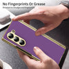 For Samsung Galaxy Z Fold6 Integrated AG Frosted Vacuum Plating Phone Case(Purple)