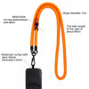 10mm Thick Rope Mobile Phone Lanyard Spacer Adjustable Anti Theft Phone Strap(NO.11 Red and Yellow)