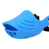 Blue Silicone Dog Muzzle, Size M - Breathable & Adjustable