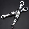 23 In 1 Double Head Self-Tightening Universal Opening Multi-Purpose Torx Wrench(Silver)