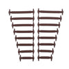 16 PCS / Set Running No Tie Shoelaces Fashion Unisex Athletic Elastic Silicone ShoeLaces(Coffee)