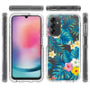 For Samsung Galaxy A24 5G / 4G Transparent Painted Phone Case(Banana Leaf)
