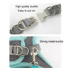 Breathable Mesh Dog Harness with Lead, Green, XS (1.5m Rope)