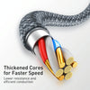 Baseus CALD000516 Dynamic Series 2.4A USB to 8 Pin Fast Charging Data Cable, Cable Length:2m(Dark Grey Blue)