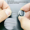 30pcs Jeans Spring Expansion Waist Button Removable Metal Pants Waist Adjustment Button Collar Decoration Button 19mm Black
