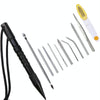 Umbrella Rope Needle Marlin Spike Bracelet DIY Weaving Tool, Specification: 12 PCS / Set Black