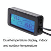 Car Inside and Outside Backlit Mini Digital Thermometer(Green)