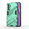 For Samsung Galaxy A56 5G Punk Armor 2 in 1 PC + TPU Shockproof Phone Case with Invisible Holder(Green)