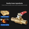 LAIZE Pneumatic Hose Barb Brass Shutoff Ball Valve, Specification:8mm